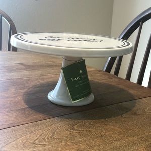 Kate Spade “Let Them Eat Cake” Lenox cake plate